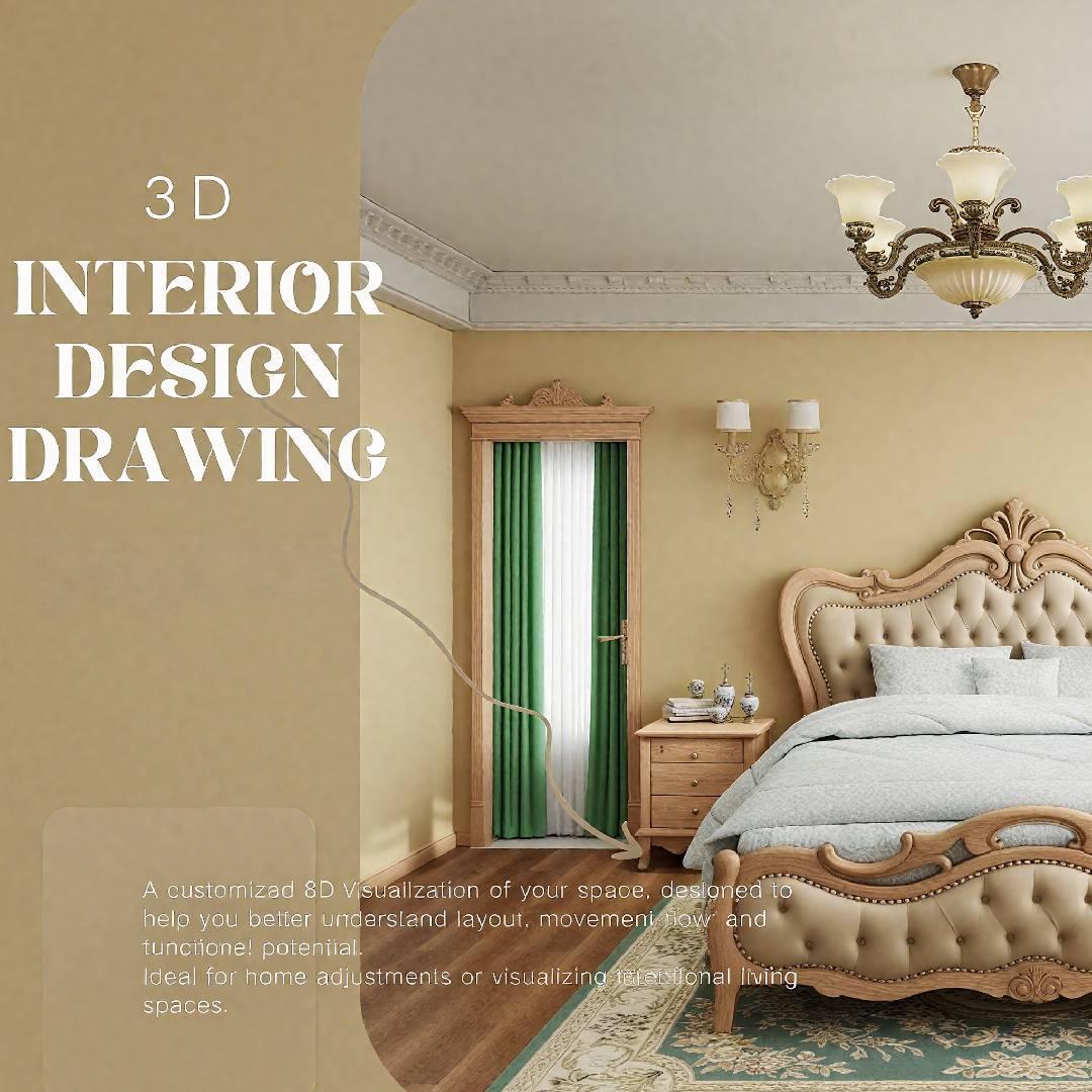 H138 3D Interior Design Drawing